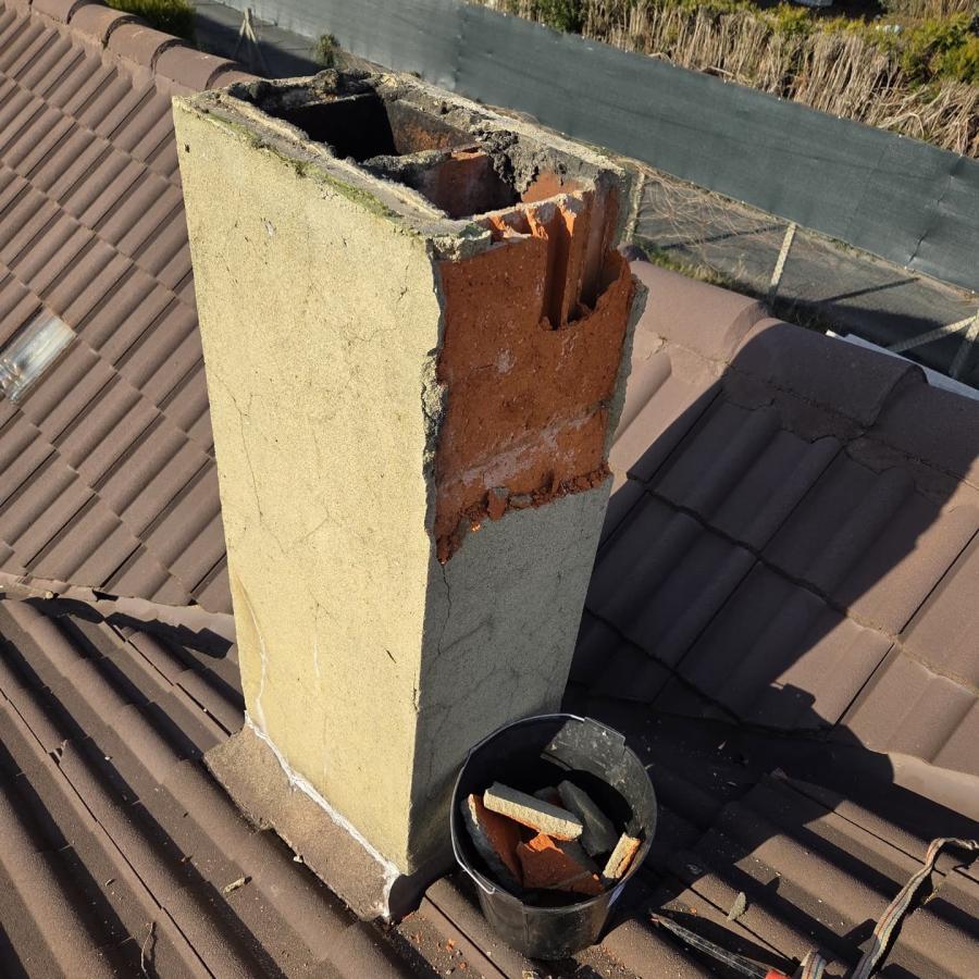 Démolition de pied de cheminée